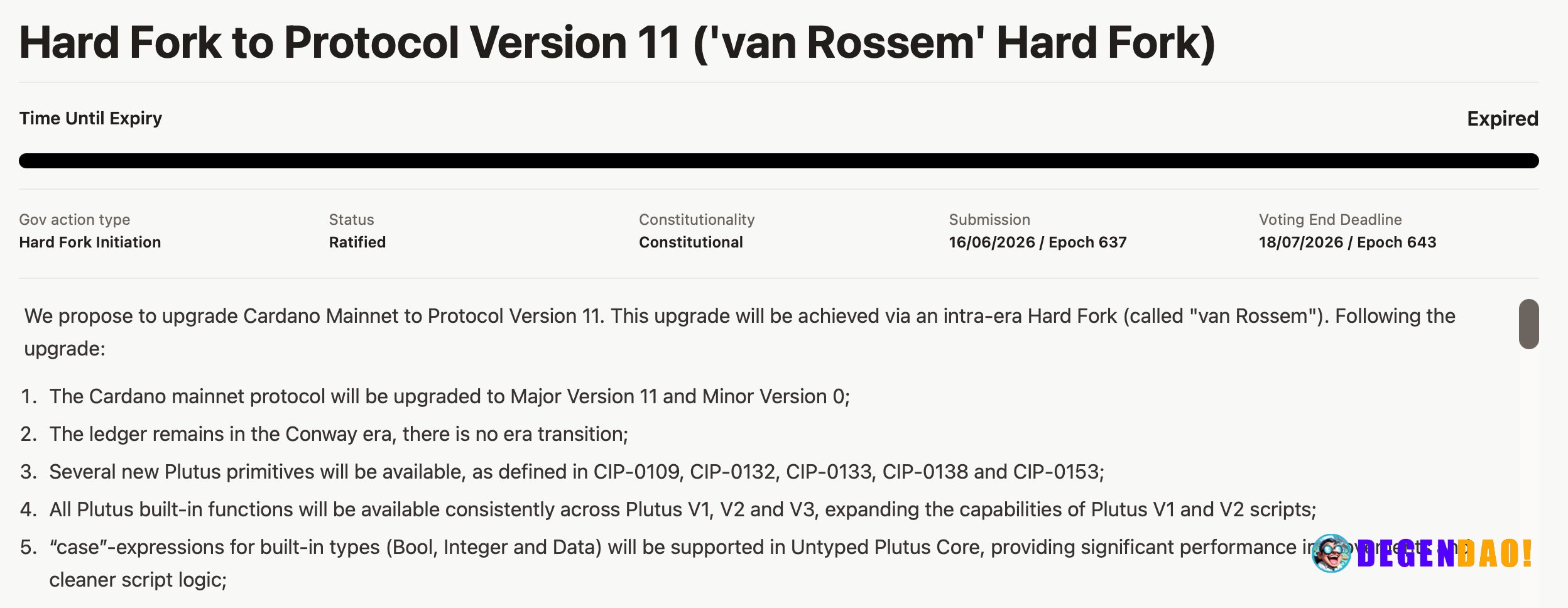 Cardano activates Van Rossem hard fork via onchain governance – Link Cardano activated Protocol Version 11 through its V...