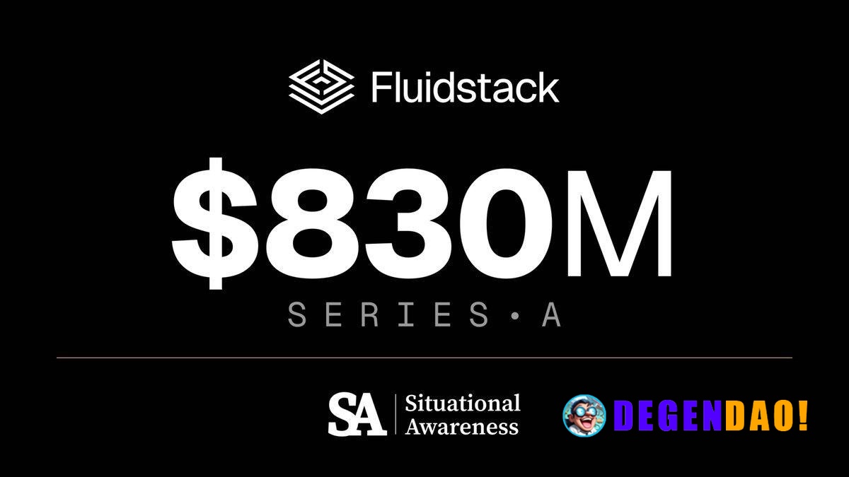 Fluidstack Raises $830M Series A at a $7.5B Valuation, Led by Situational Awareness > Fluidstack builds infrastructure f...