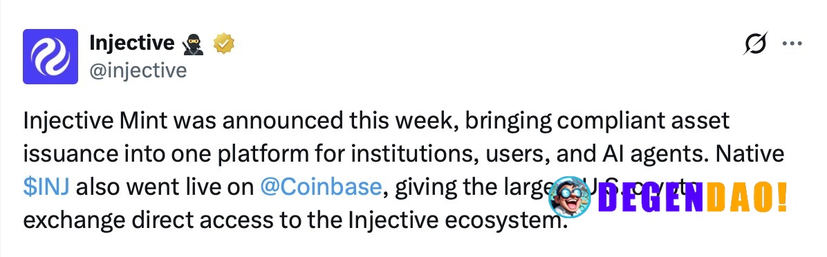 Injective launches Mint platform and goes live on Coinbase – Link Injective launched Injective Mint, a platform for comp...