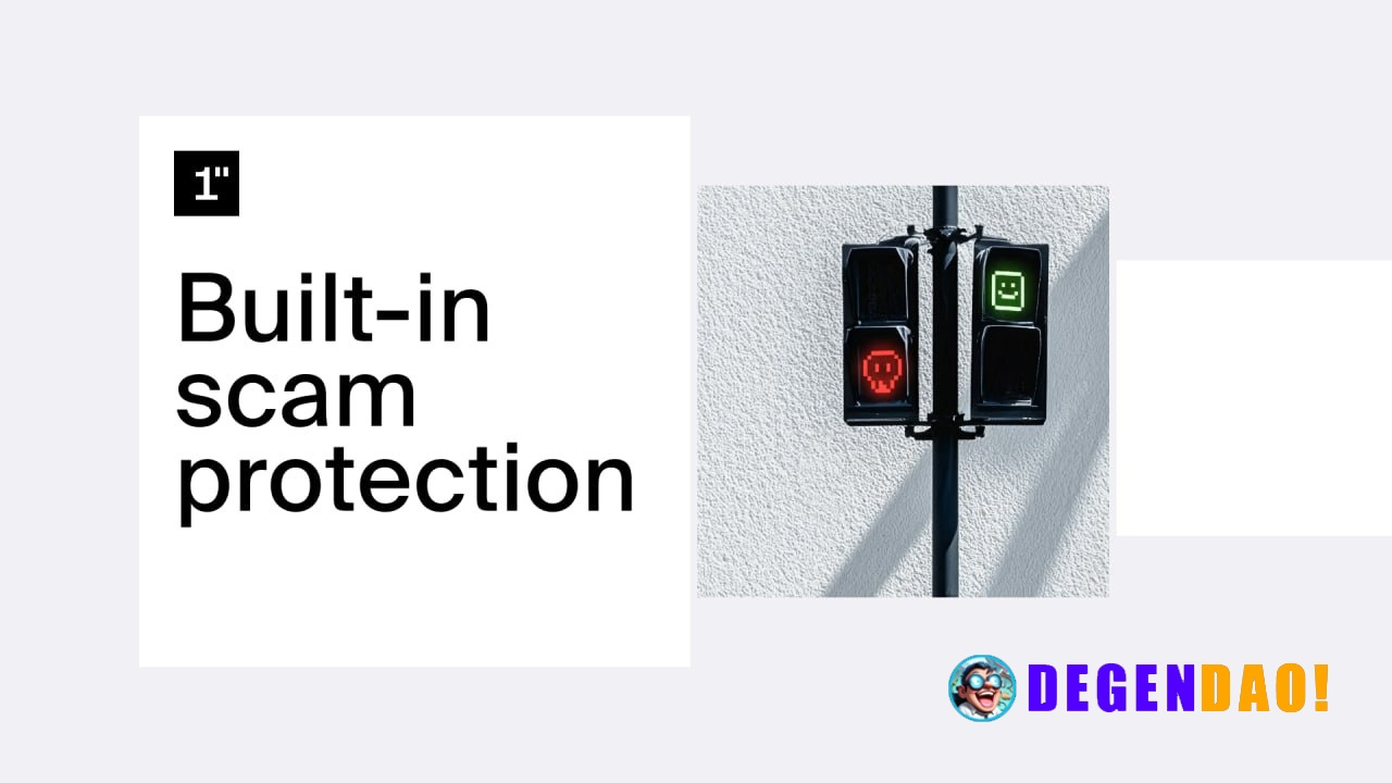 Built-in scam protection 1inch flags suspicious tokens and transactions before you interact 🖤 1inch.com _ 〽️ Crypto Puls...