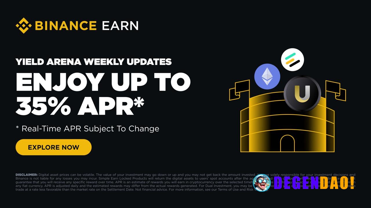 Binance Earn Yield Arena: Earn Up to 35% APR With This Week's New Limited-Time Offers! (2026-07-29) Binance Earn present...