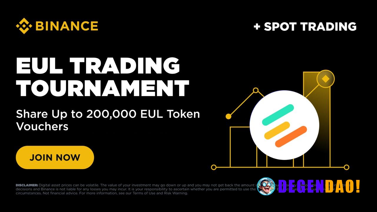 EUL Trading Tournament: Trade to Share Up to 200,000 EUL Token Vouchers Binance is thrilled to launch a Euler (EUL) Trad...
